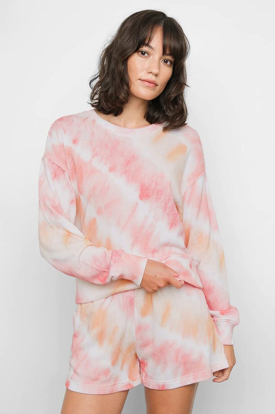 Rails Ramona Sweatshirt Pullover Top Sunset Tie Dye Size XL